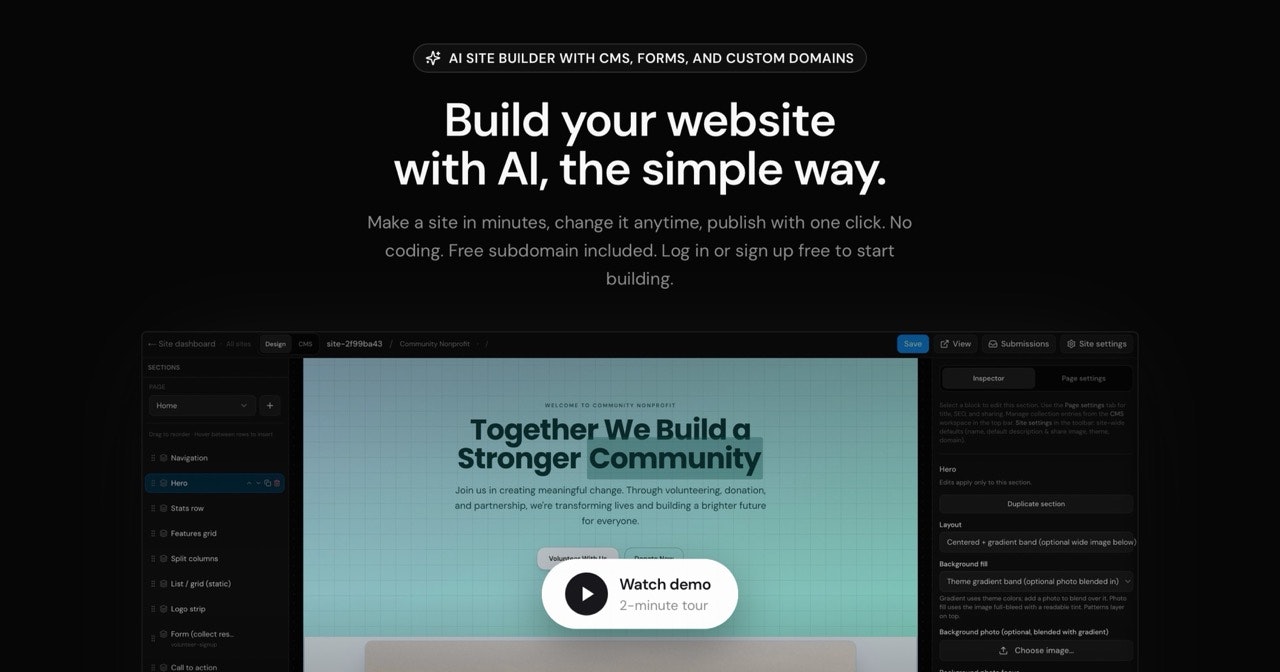 SlateHut.com - AI website builder gallery image