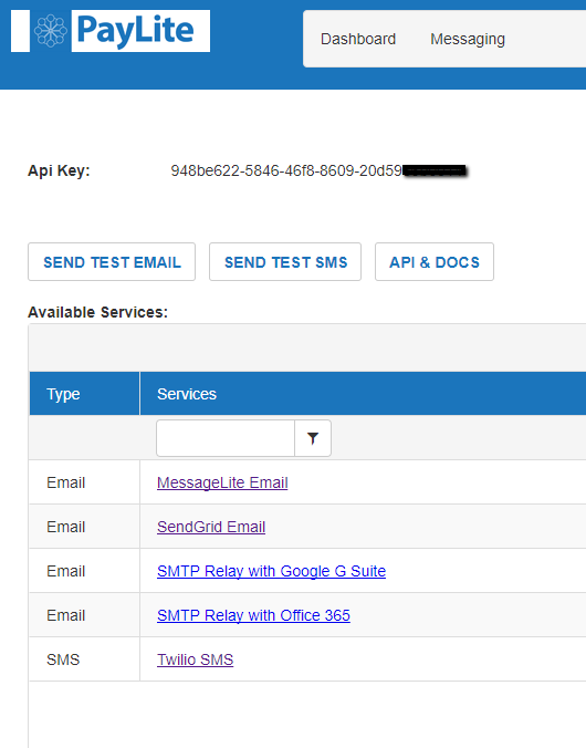 PayLite Communication API gallery image