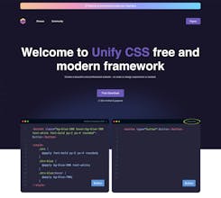 Unify CSS Framework gallery image