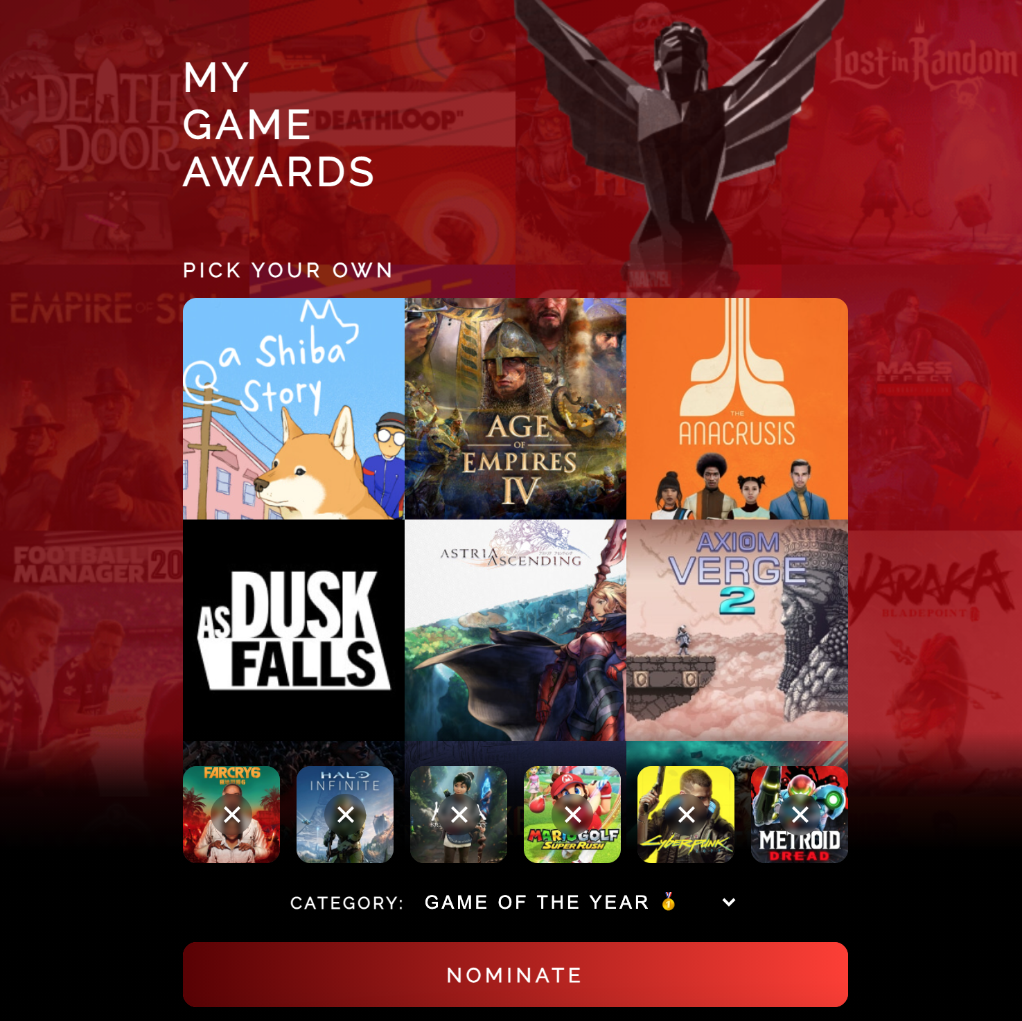 My Game Awards gallery image