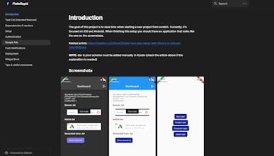 Flutter Pre-setup gallery image