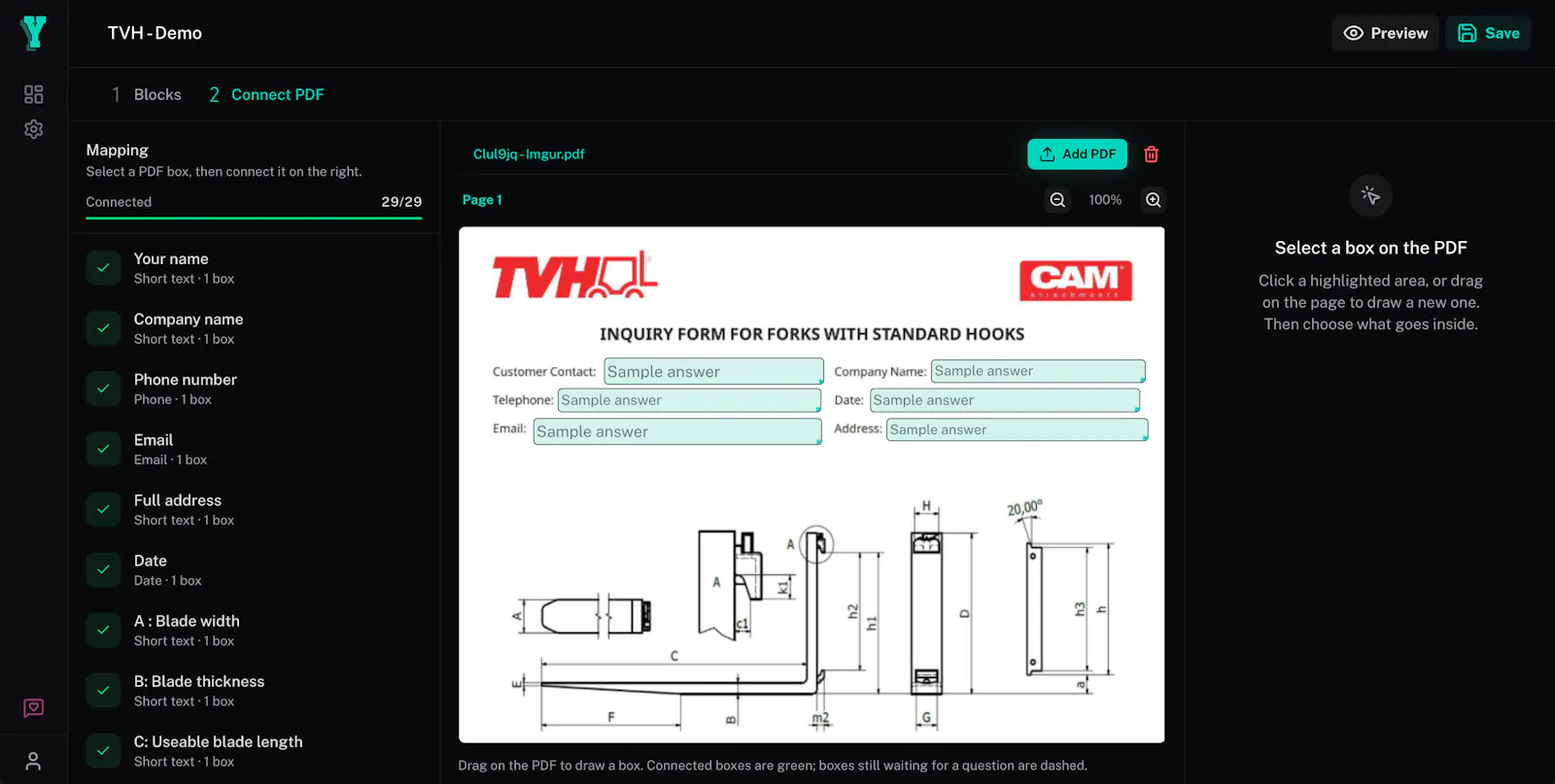 Yolvan - PDF to web form screenshot 4