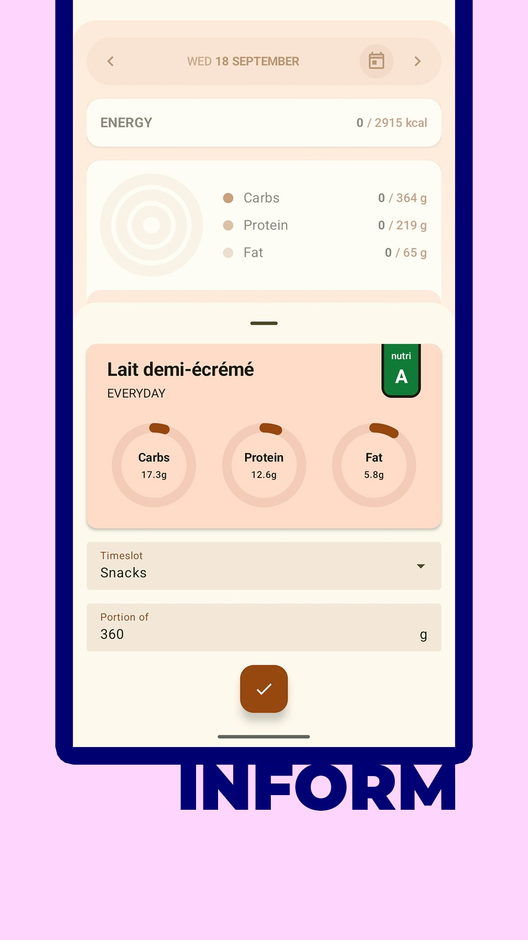 Mídia 4 de Donutrack - contador de calorias