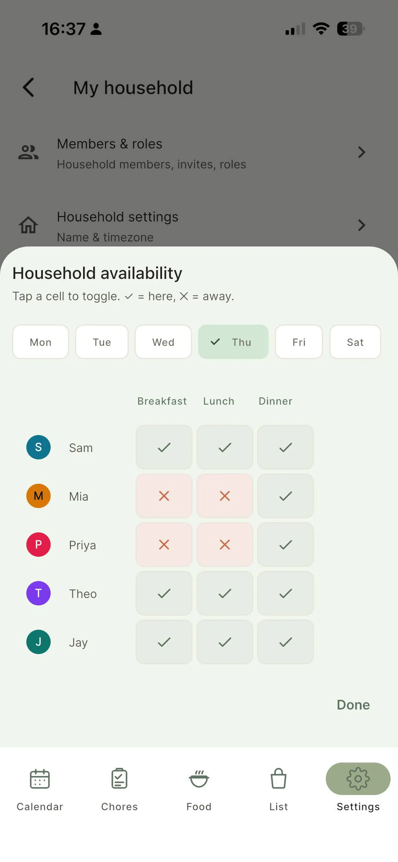 Kindred - Family Hub 截图 3