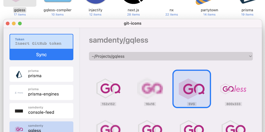 GitIcons - Mac App that adds folder icons to your repos | Product Hunt