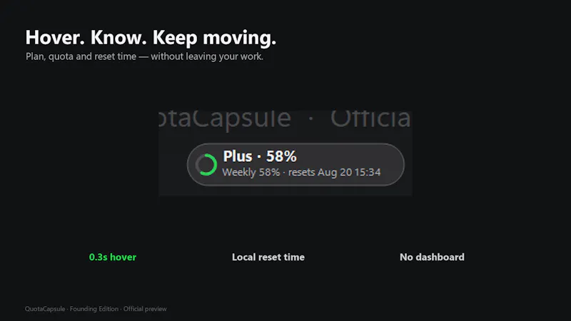 QuotaCapsule screenshot 2