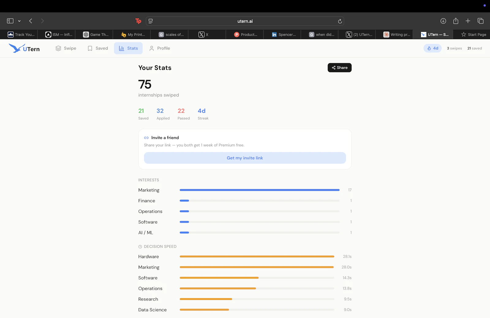 UTern — Swipe for Internships screenshot 4