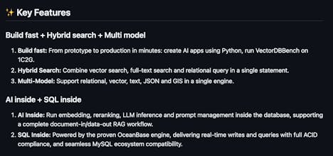 SeekDB by OceanBase gallery image