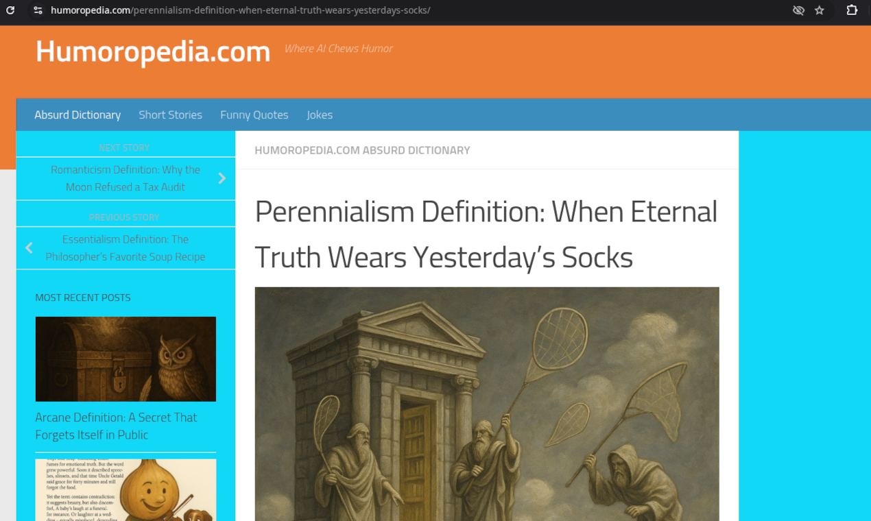Humoropedia - Screenshot 4 showing product features and functionality