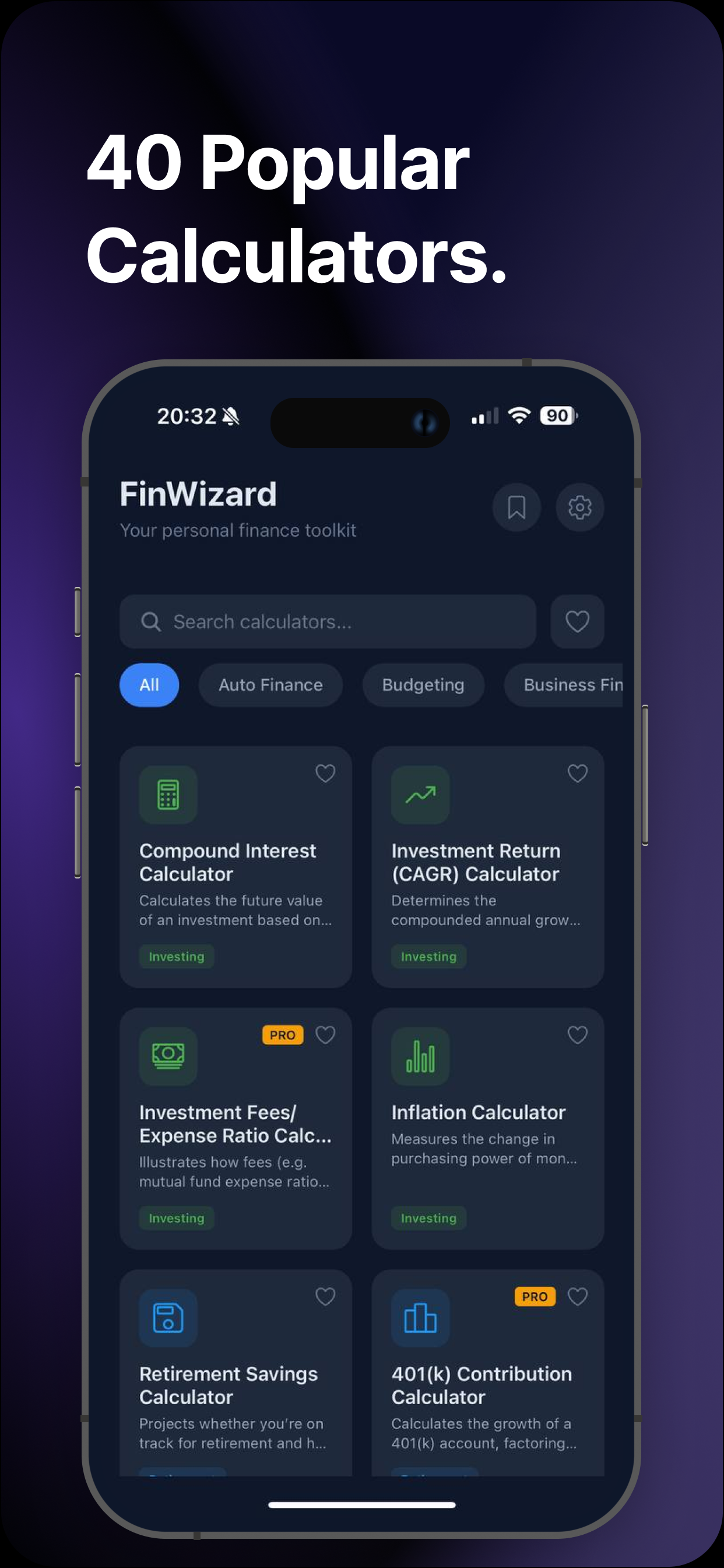FinWizard - Screenshot 2 showing product features and functionality