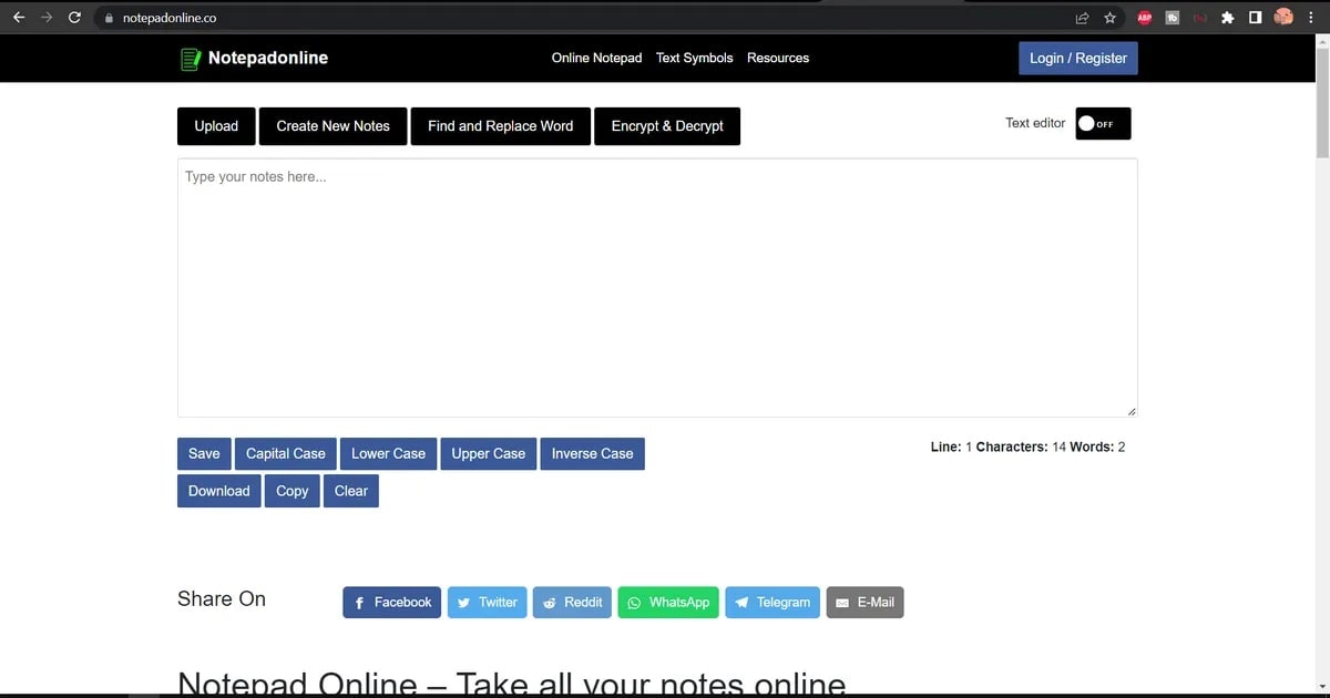 Notepad Online media 1