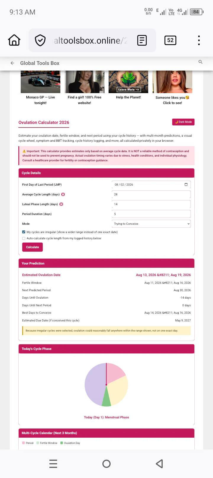 Ovulation Calculator  gallery image