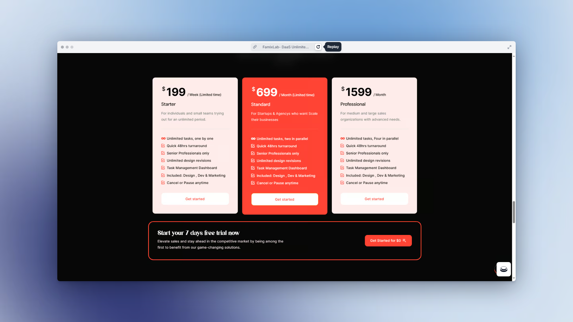 famixlab daas- 무제한 디자인 받기, - 하나의 구독의 개발 및 마케팅 미디어 3