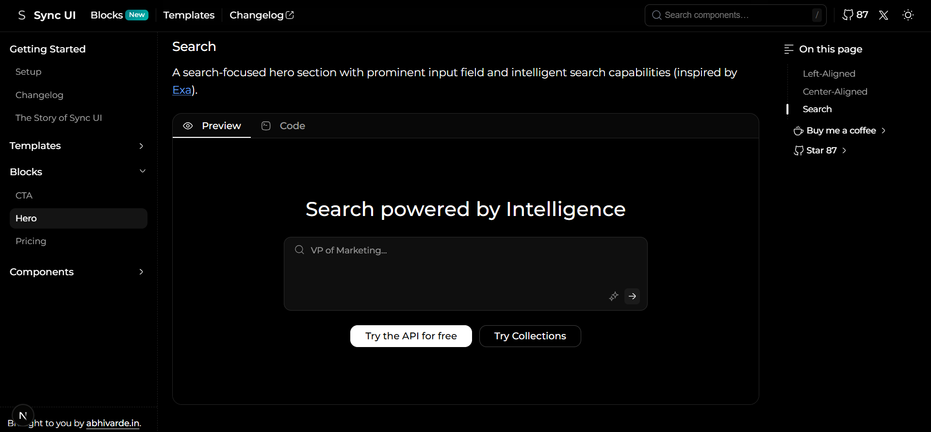 Sync UI Blocks - Screenshot 5 showing product features and functionality
