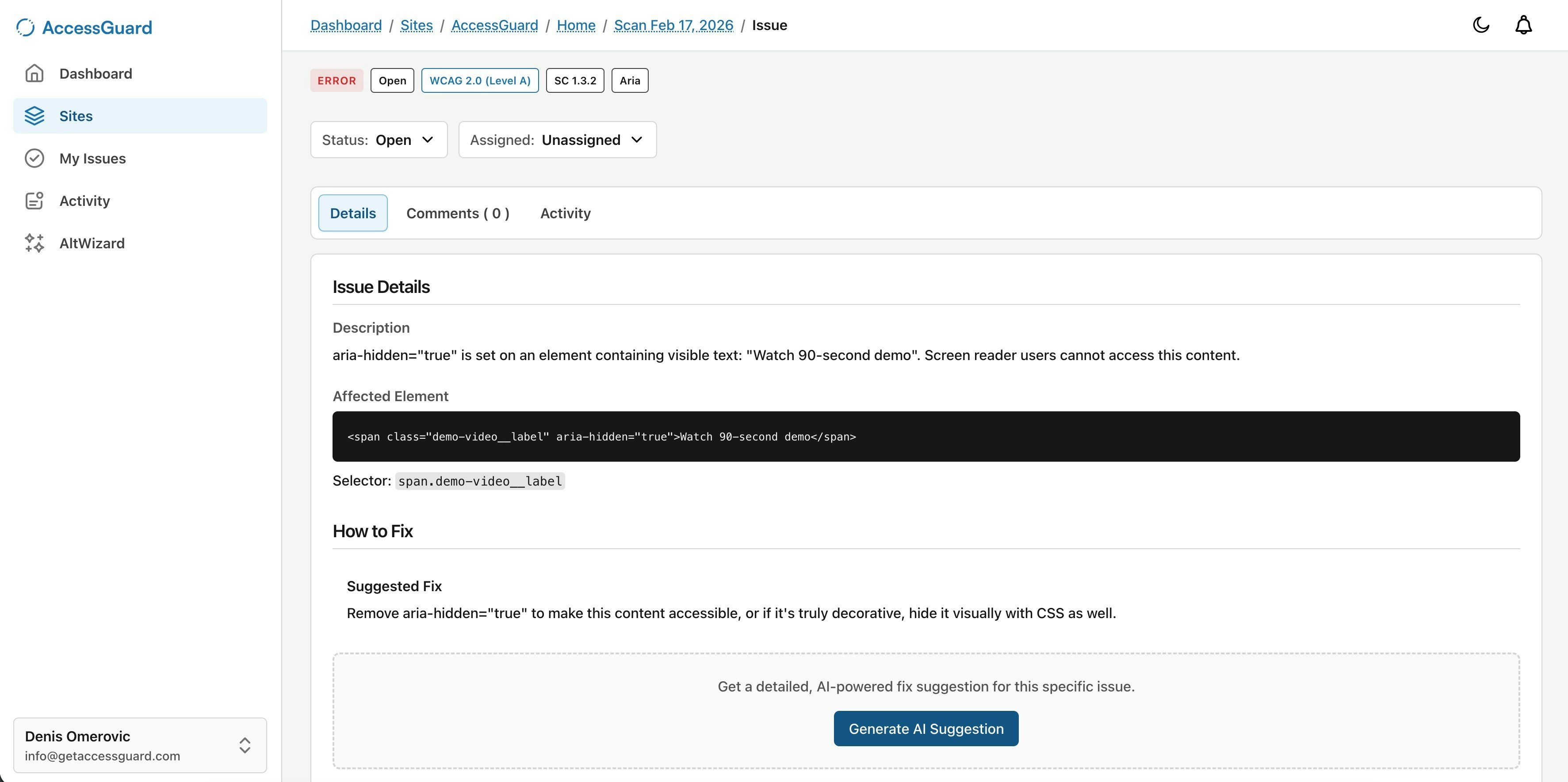 AccessGuard - Screenshot 2 showing product features and functionality