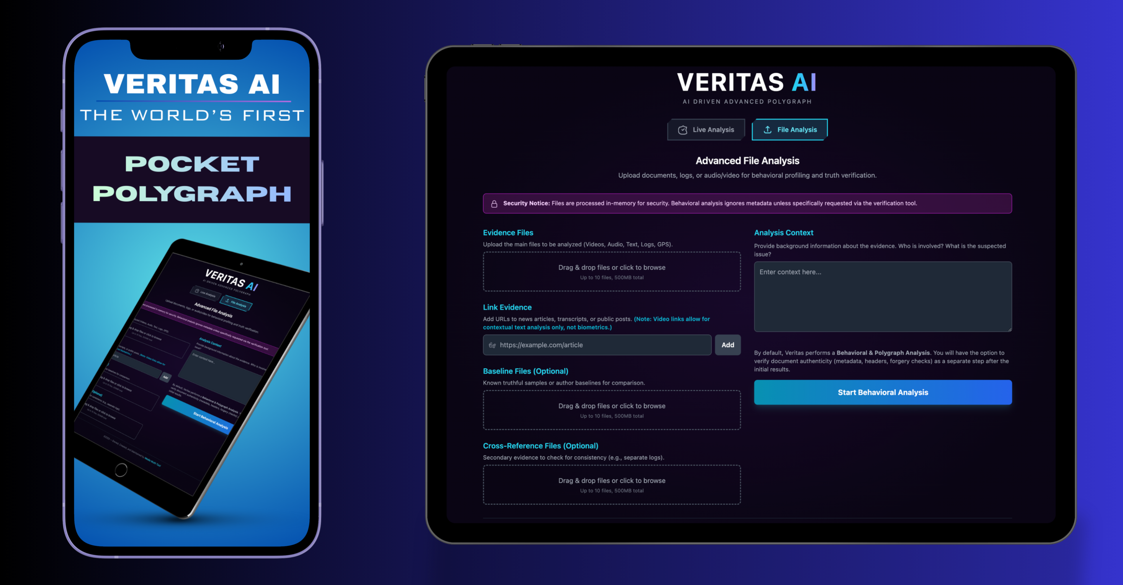 Veritas Ai - Screenshot 2 showing product features and functionality