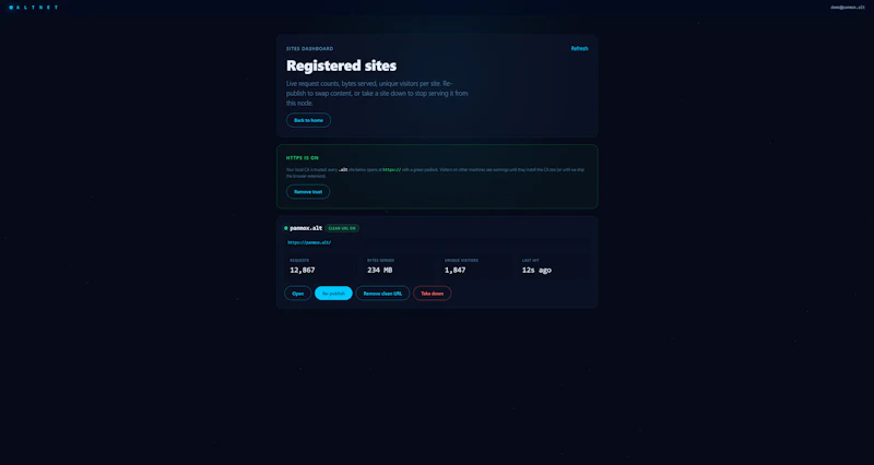 AltNet screenshot 4