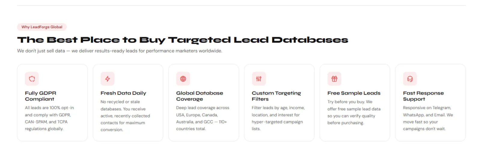 Buy Targeted Leads & Databases screenshot 2