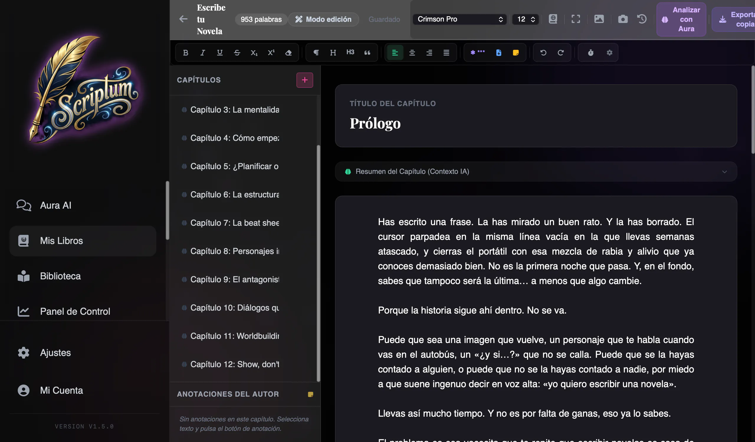 Scriptum Writer Studio gallery image