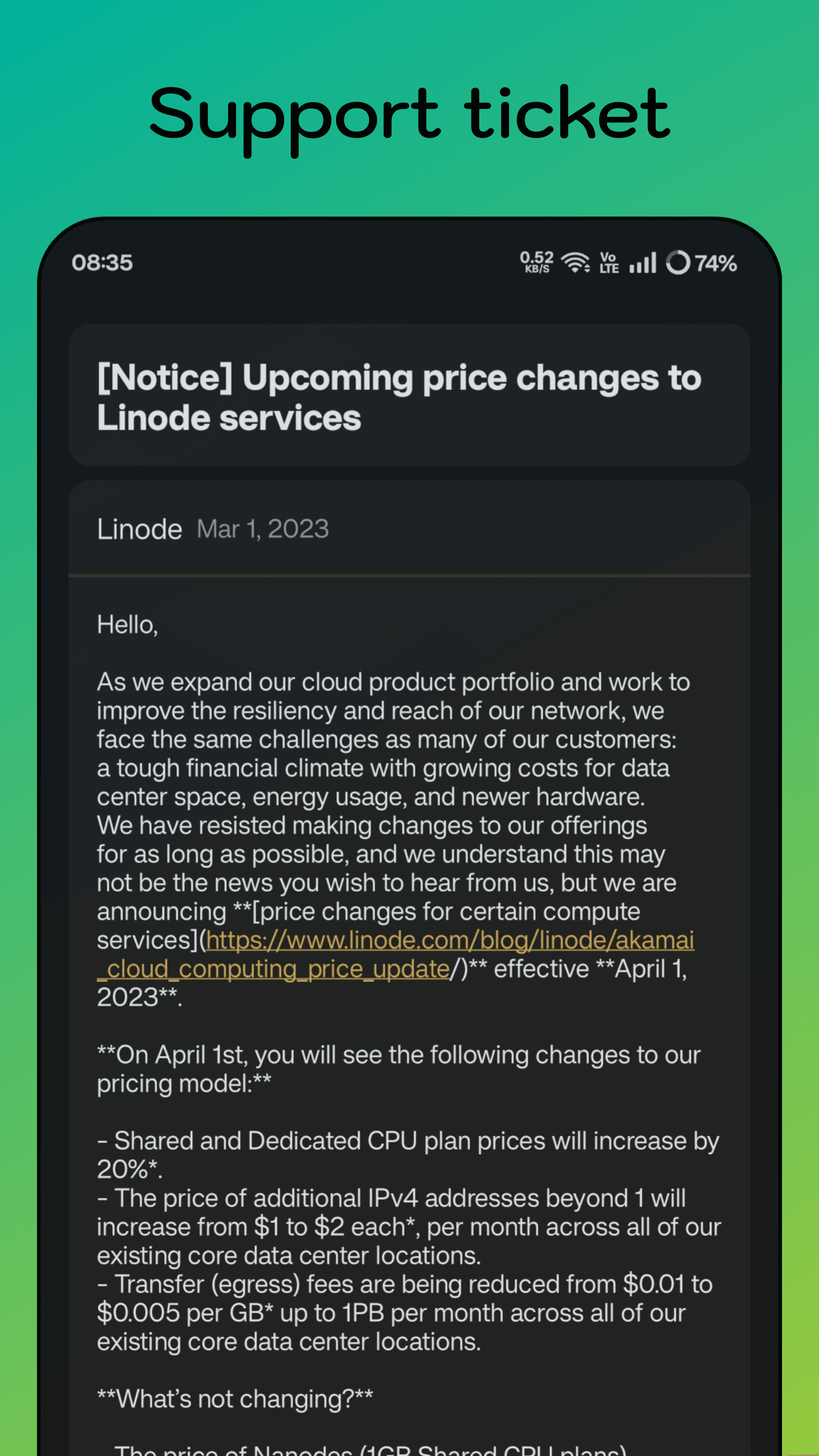 Gende - Linode雲平台的本機Android應用 media 5