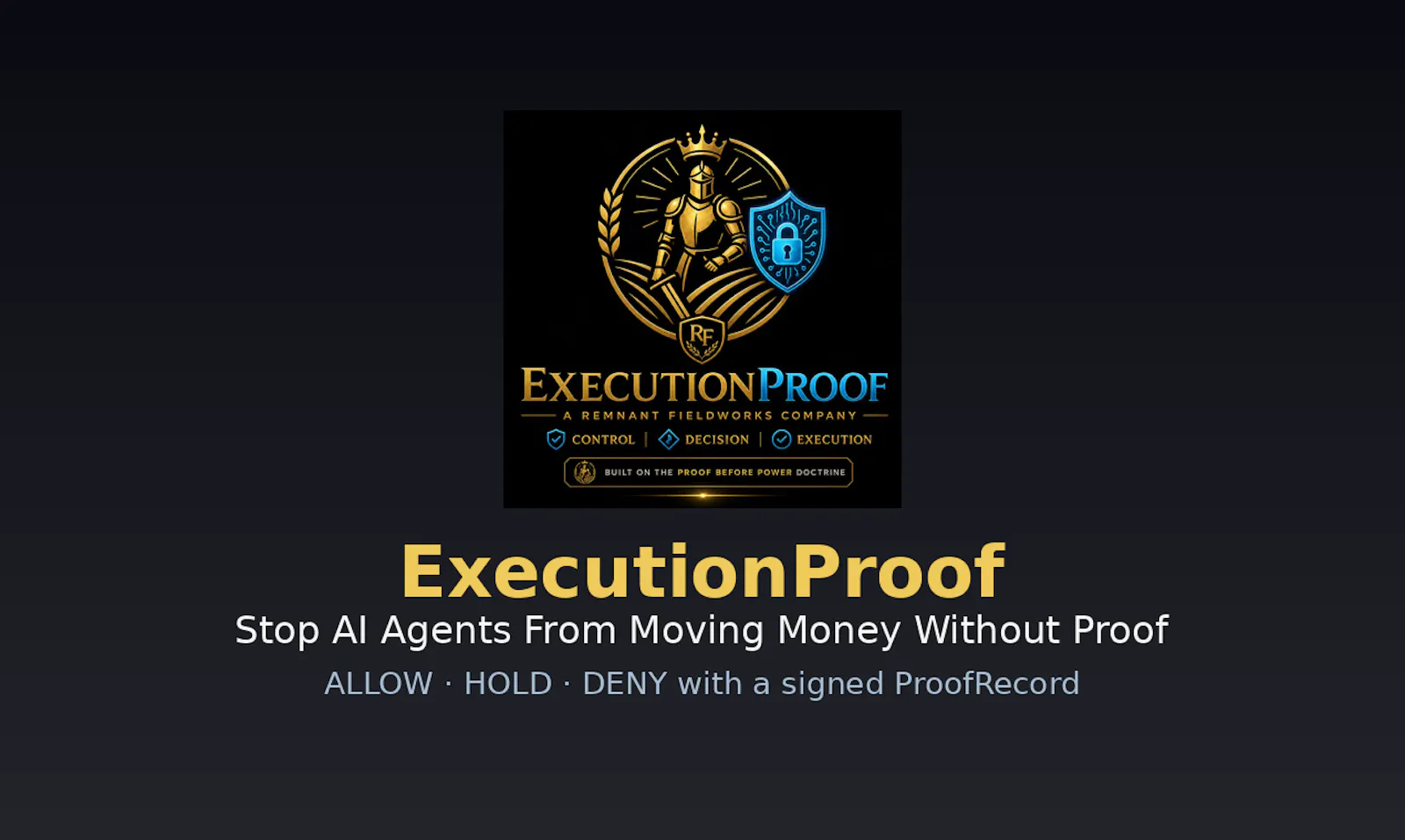 ExecutionProof™ screenshot 1