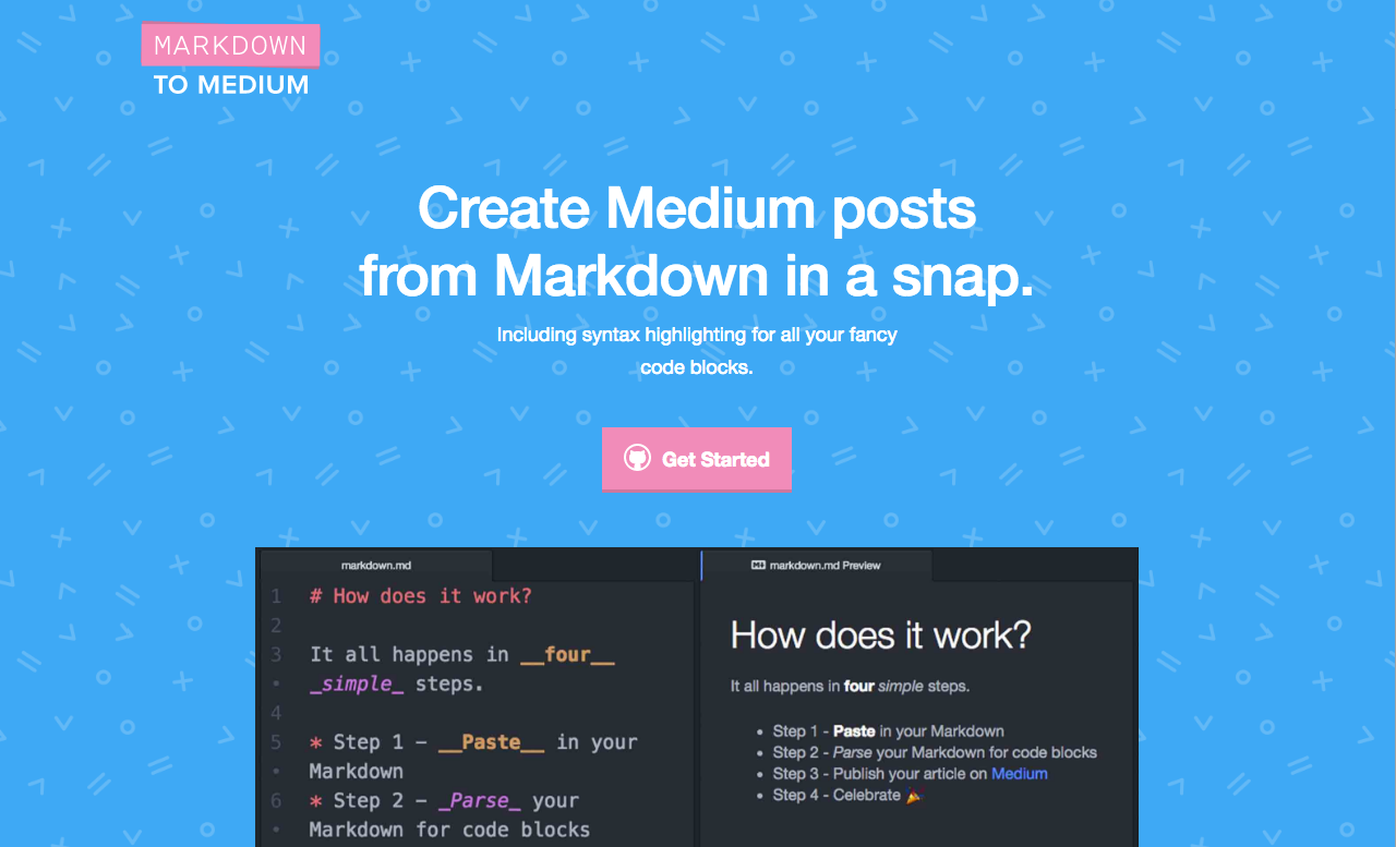 Markdown to Medium Image