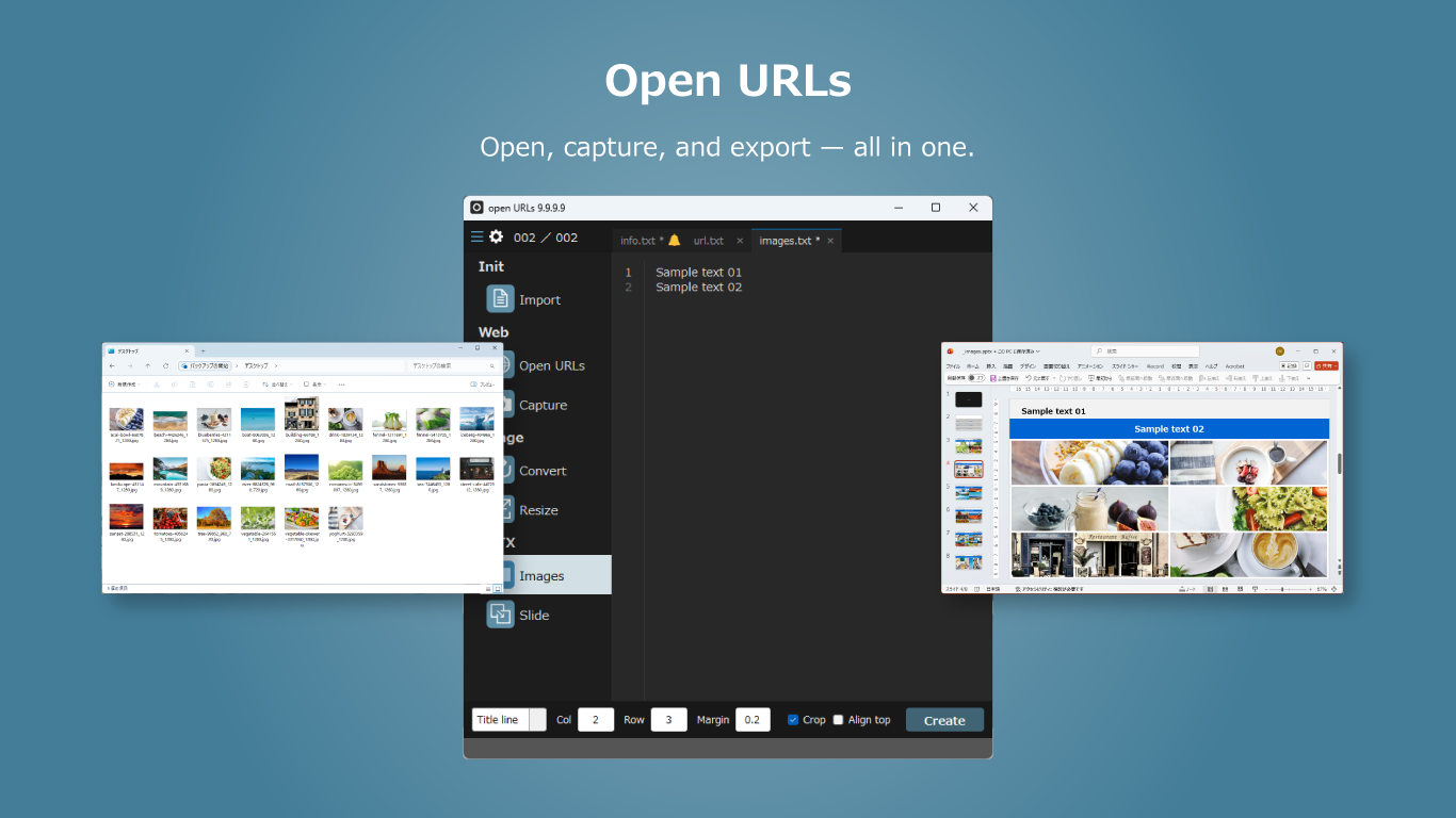 Open URLs gallery image