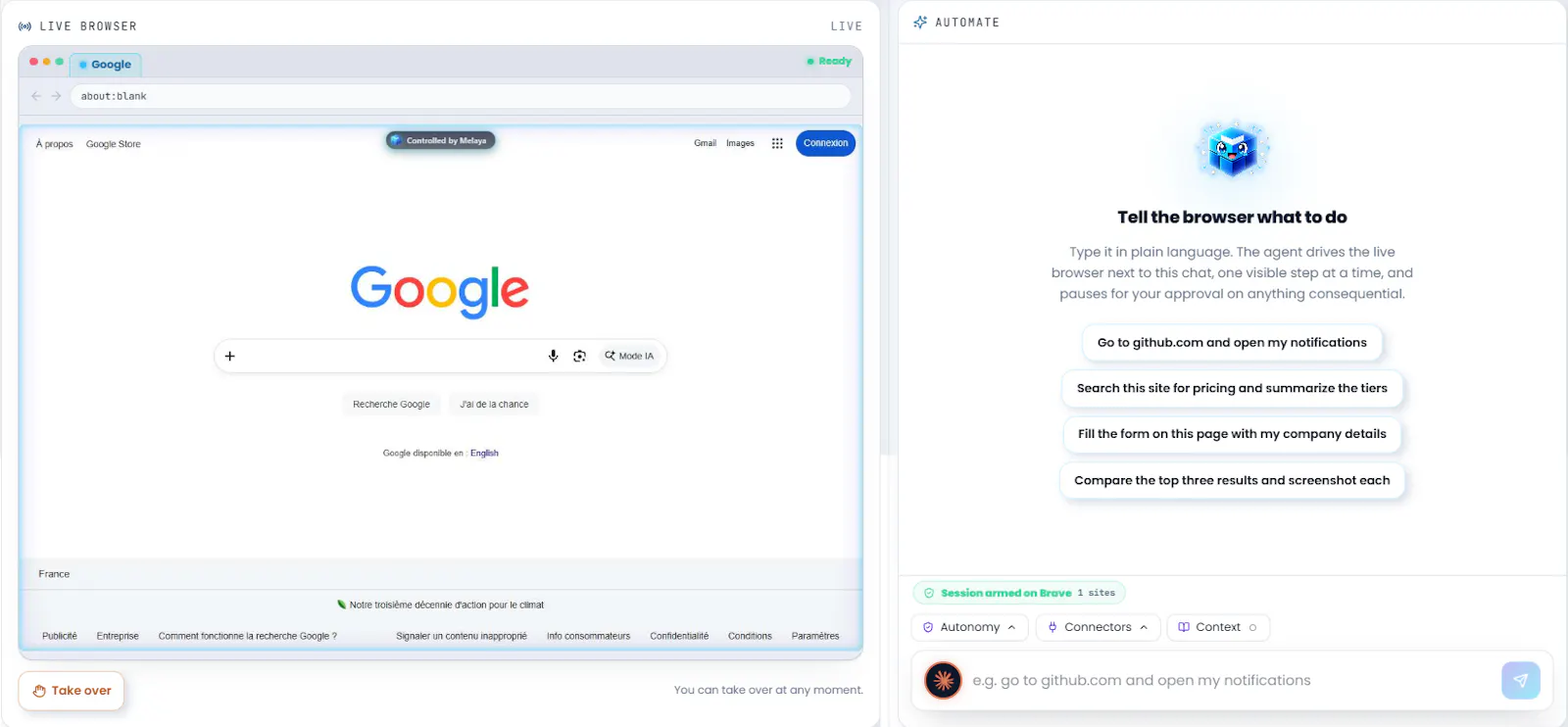 Melaya Browser Control + Extension screenshot 3