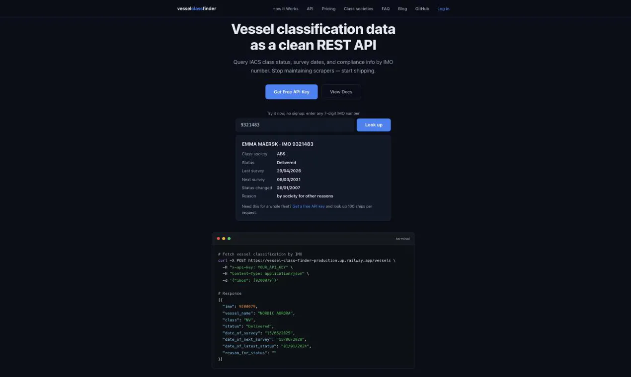 Vessel Class Finder gallery image