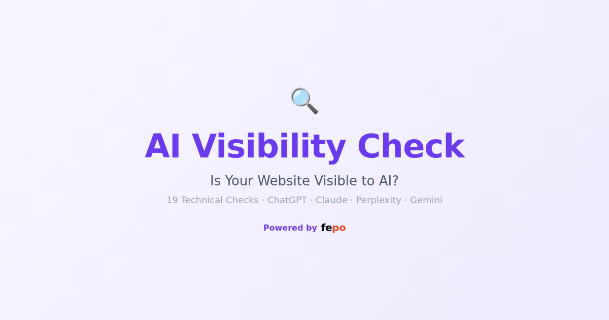 AI Visibility Check gallery image