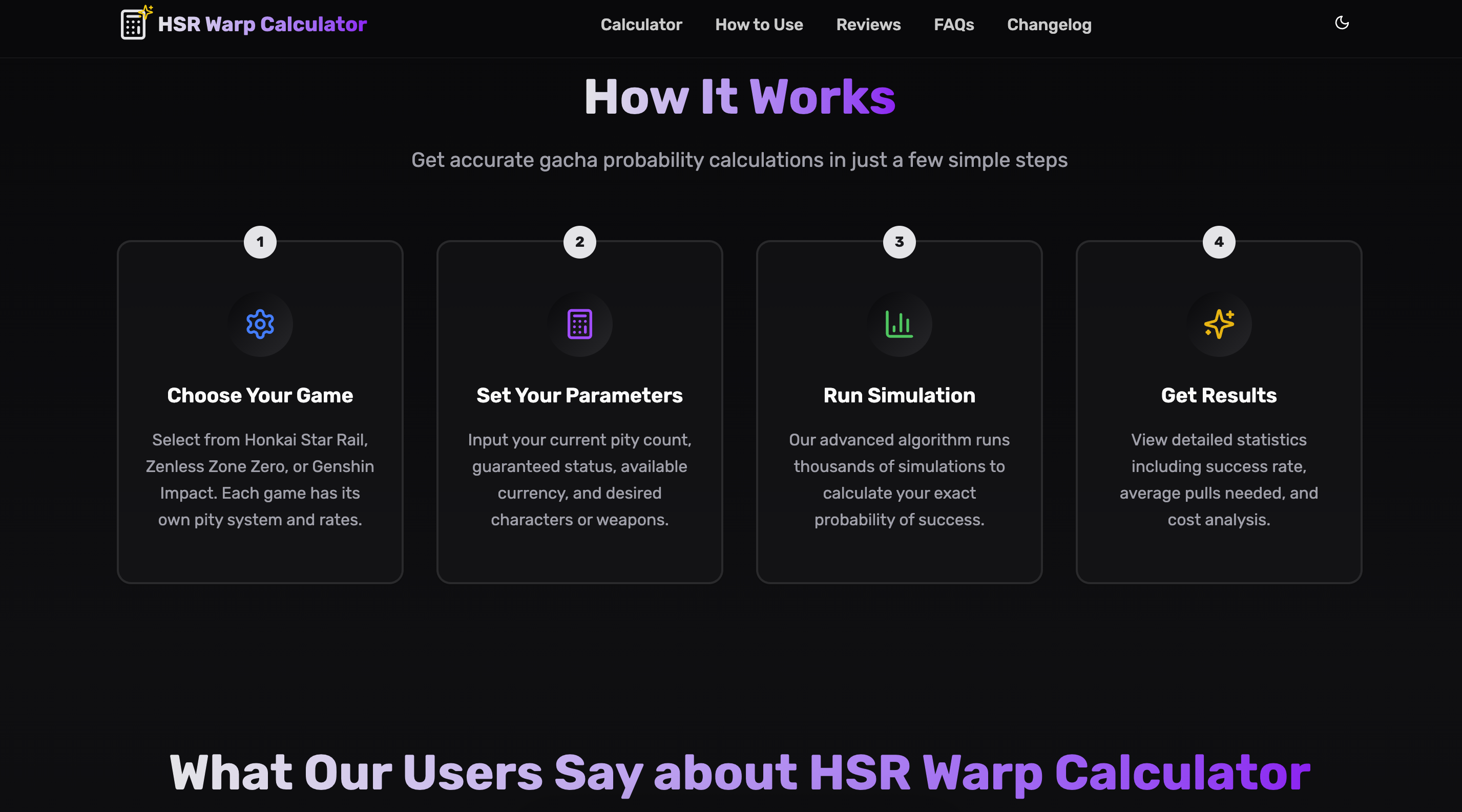 HSR Warp Calculator gallery image