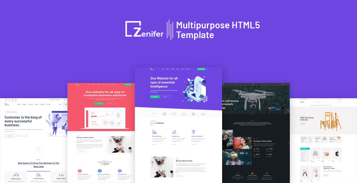 Zenifer - Responsive HTML5 Template