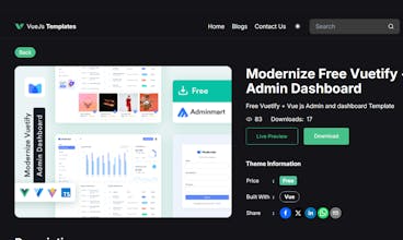 Vuejs Templates gallery image
