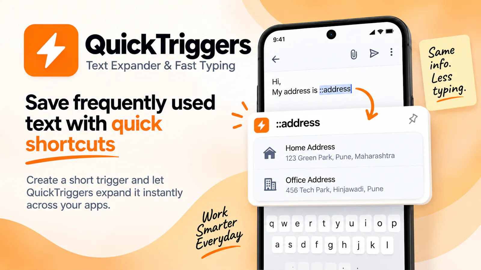 QuickTriggers: Text Expander screenshot 1