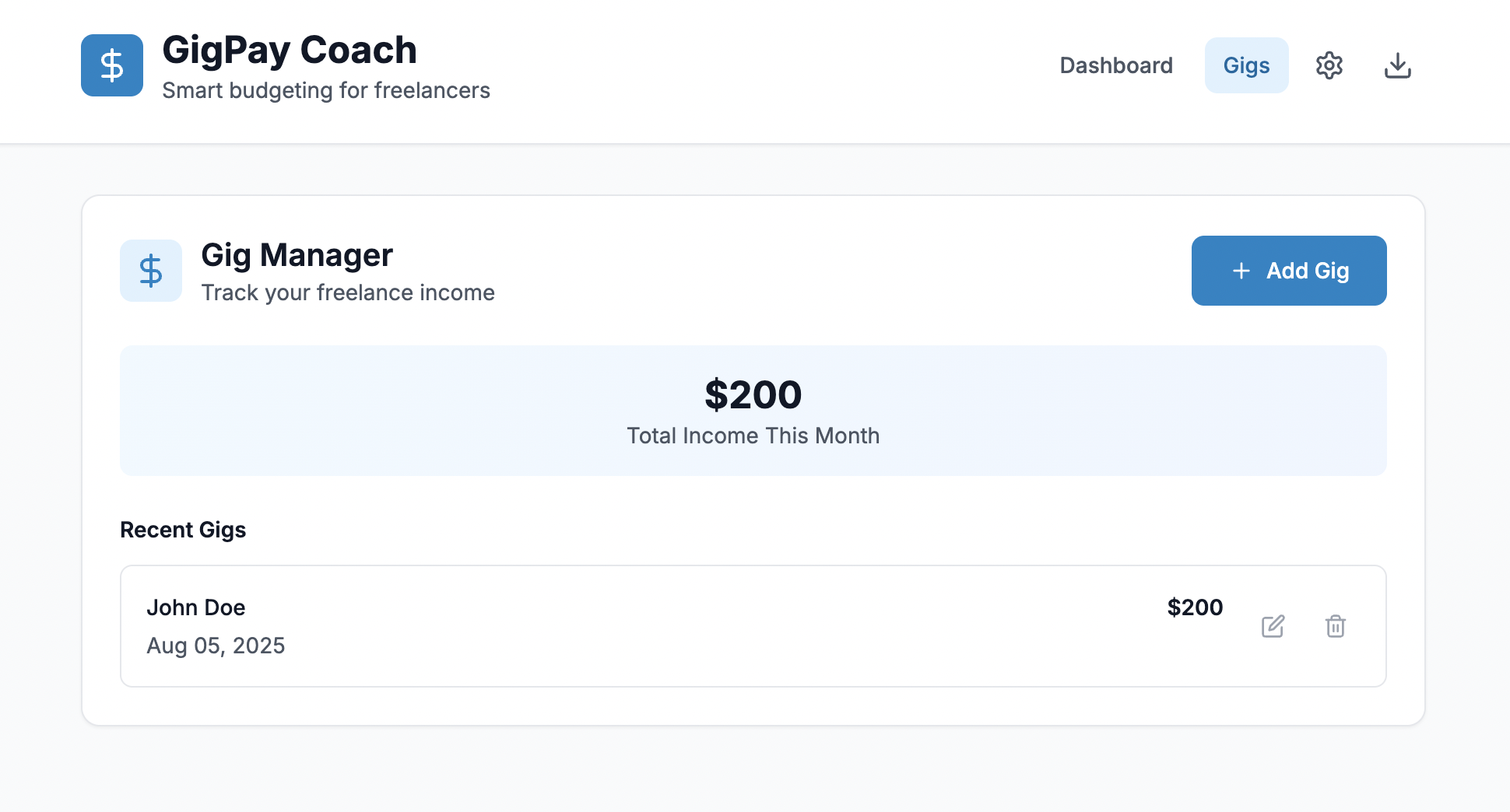 GigPay Coach gallery image