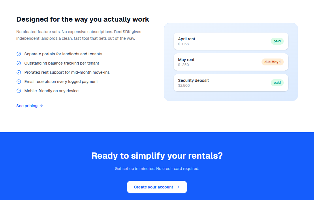 RentSDK — Simplified Rental Management gallery image