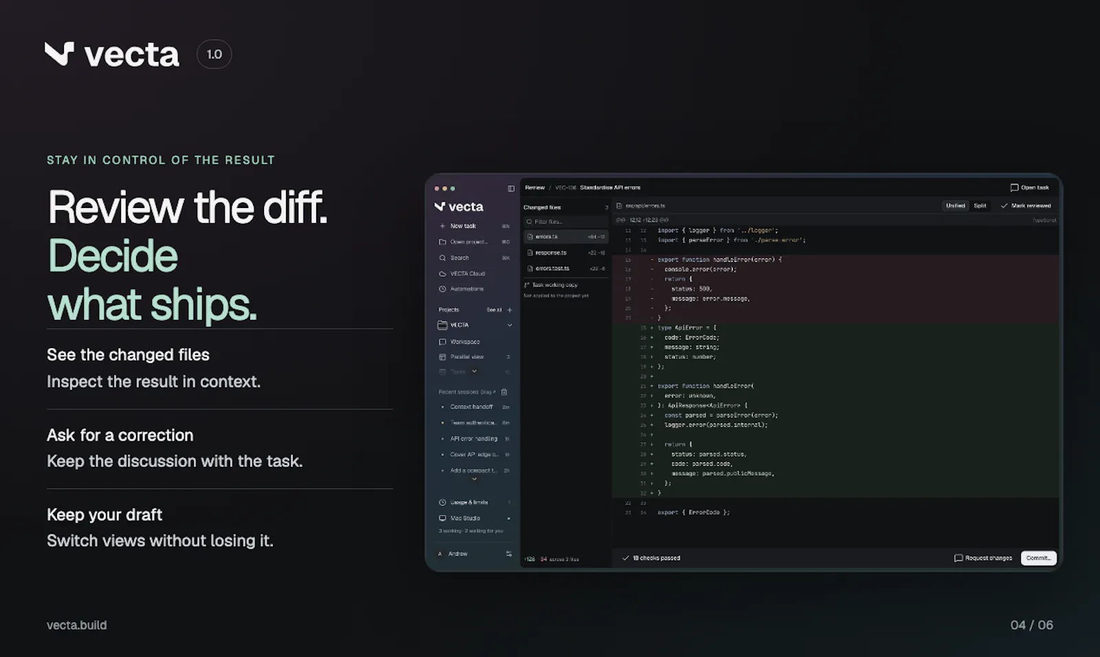 VECTA 1.0 screenshot 2