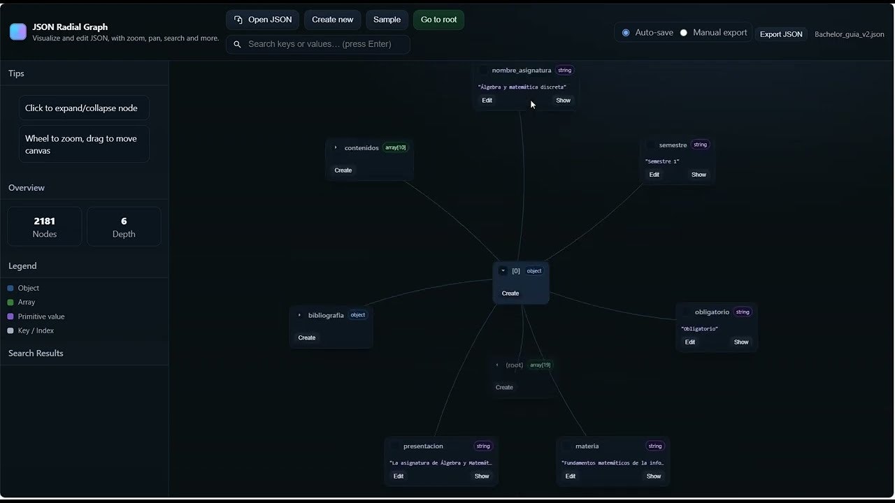 JSON Radial Graph gallery image