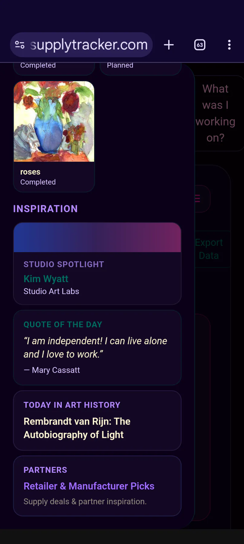Art Supply Tracker gallery image