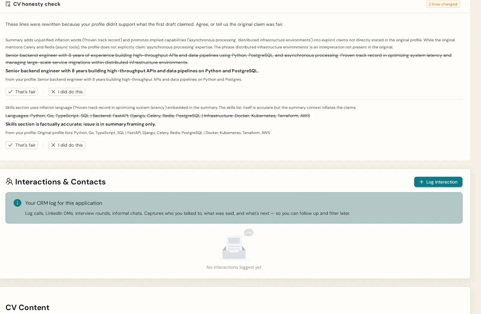 GetCVAI screenshot 2