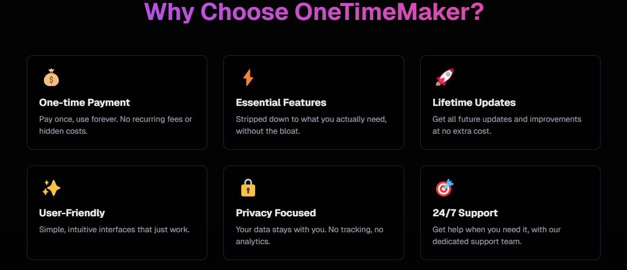 Onetimemaker - Hören Sie auf, für immer zu bezahlen, Ihre Tools zu besitzen, Ihre Zukunft zu besitzen Medien 2