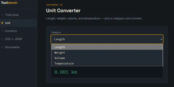 Toolbench — Converters gallery image