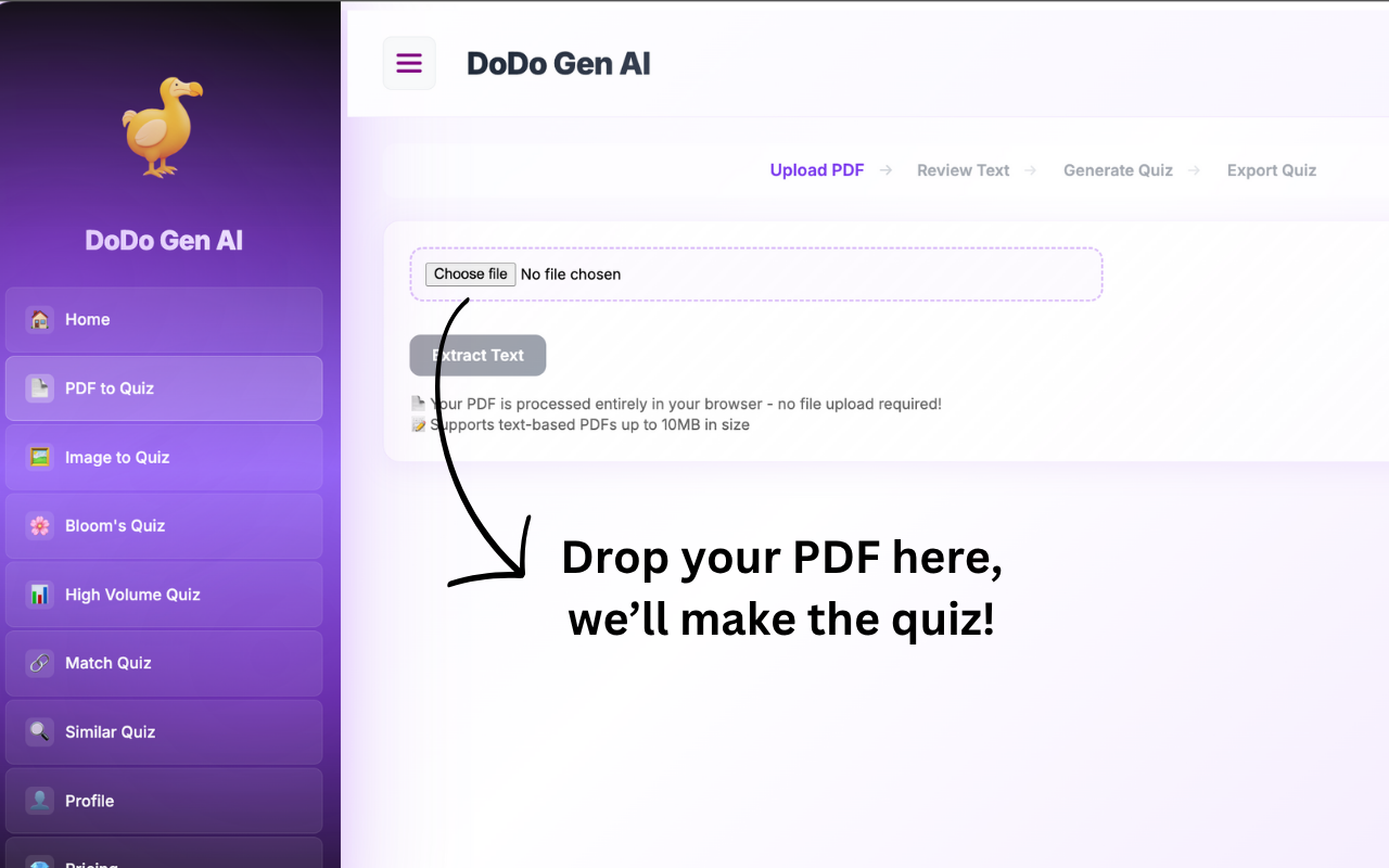 DODOGENAI Generate Quizzes with AI gallery image