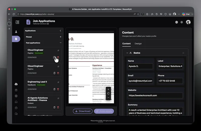 ResumifyAI (https://resumifyai.com) screenshot 13