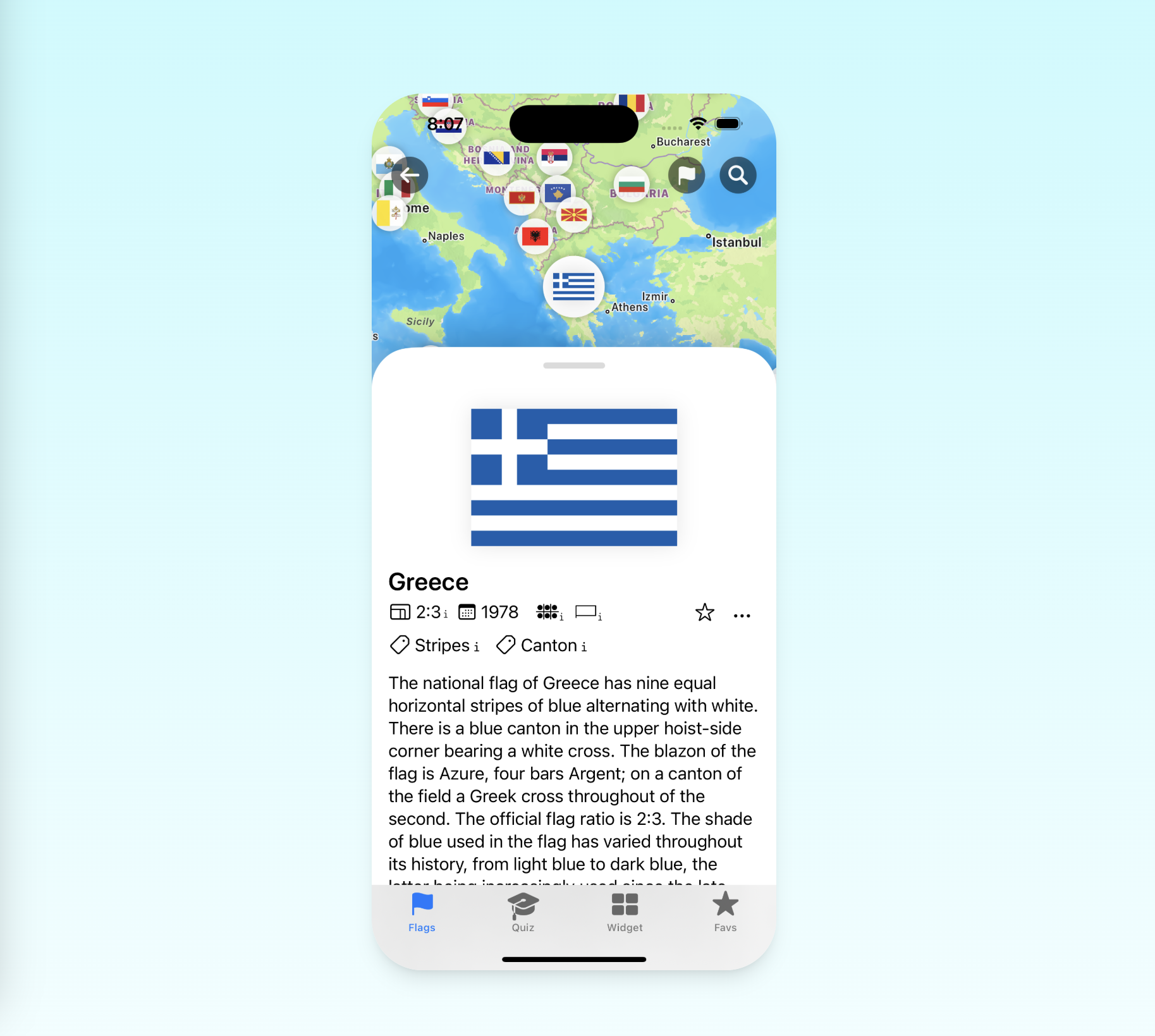 Media Flagfolio - Makna Sejarah Bendera, Kuiz, Widget Ekspresif 1