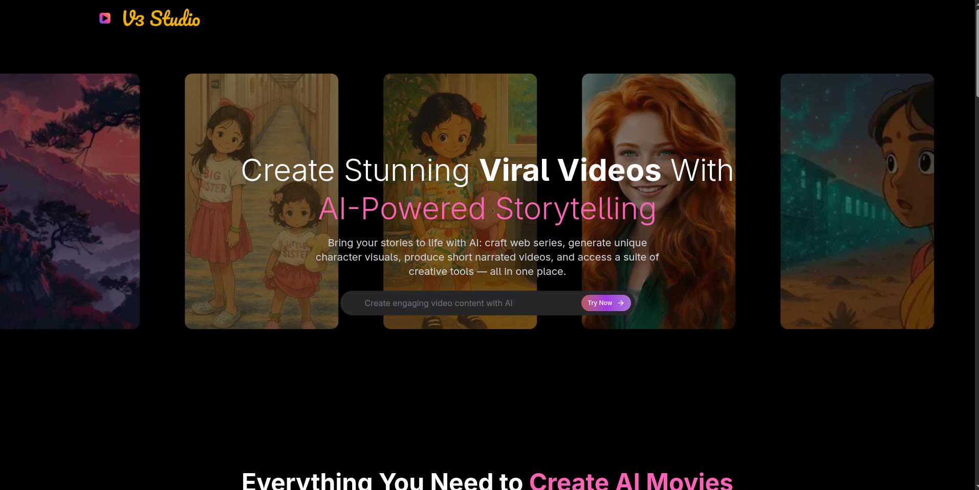 V3 Studio - Main product screenshot demonstrating key features and user interface