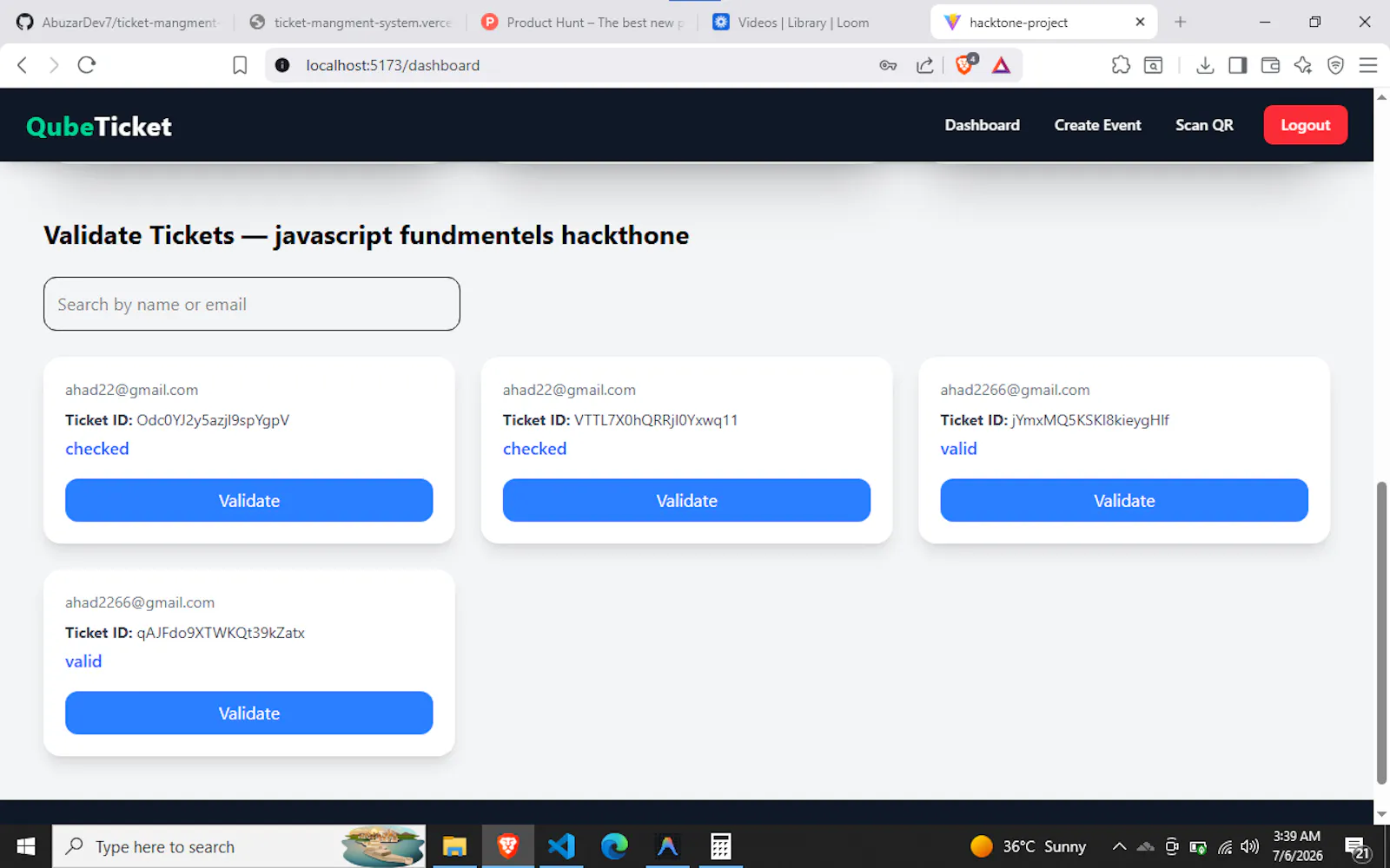 Event-Ticket-mangment-system screenshot 4
