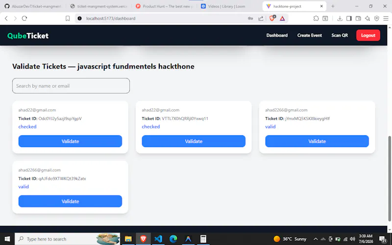 Event-Ticket-mangment-system screenshot 4