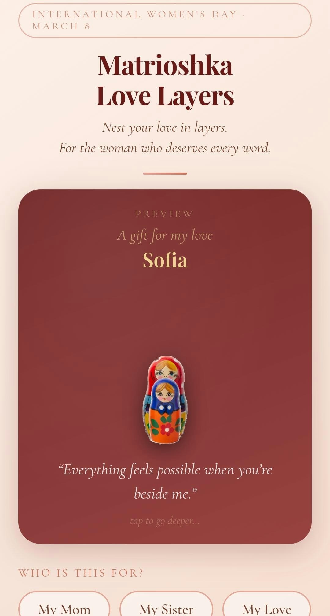 Matrioshka Love Layers gallery image