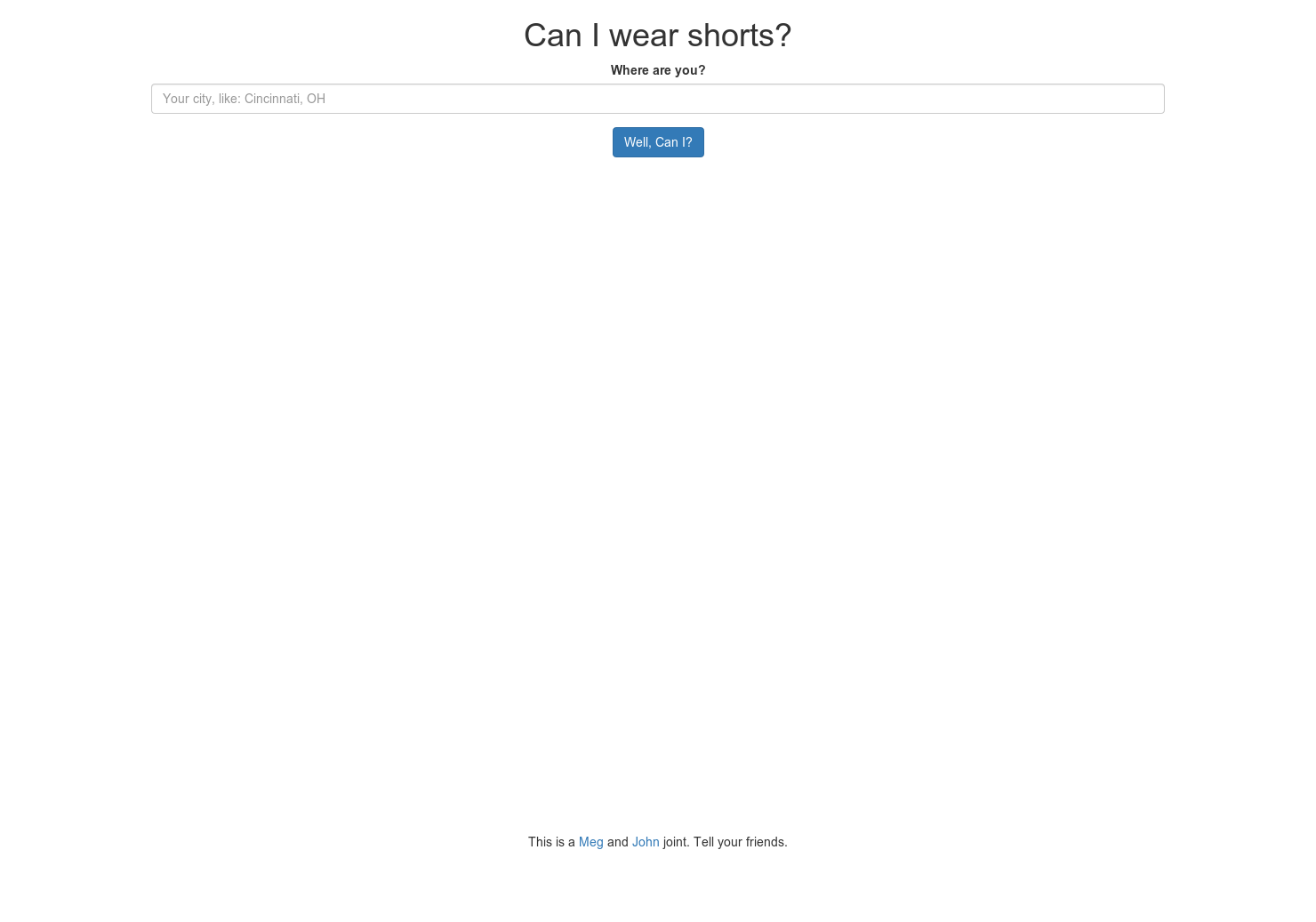 Can I Wear Shorts Today